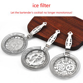 Nerūsējošā tērauda stieņu sietiņš bārmeņu darbam ar augstāku filtrēšanas efektivitāti, izturīgu stiepļu jauktu dzērienu bārmeņa bārmeņa izstrādājumu dāvana