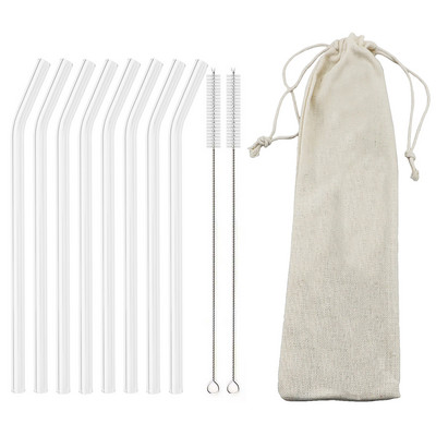 Augsta borosilikāta stikla salmiņi, taisni atkārtoti lietojami dzeramie salmiņi, Boba burbuļi, tēja, piens, kokteiļi, augļu kokteiļi bāra piederumi