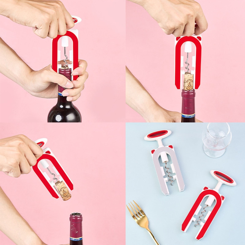 Pudeļu attaisāmais korķviļķis viesmīļa draugs vīna attaisāmais radošais pudeļu attaisāmais bārs Dropshipping