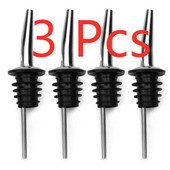 3/2/1 бр. Запушалка за вино от неръждаема стомана Накрайник за наливане на зехтин Диспенсер за вино Лост за устата за уиски Аксесоар за коктейл бар