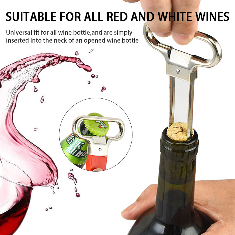 Vīna attaisāmais, divdakšu korķa izvilkšanas viesmīļi korķviļķa vīna korķa attaisāmais, alus pudeļu attaisāmais bārmeņiem un dāvanas