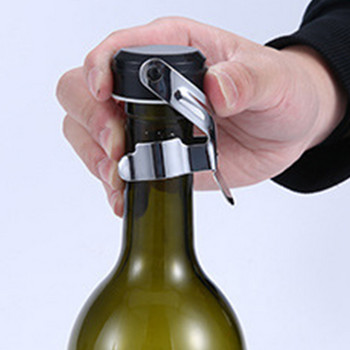 1 τεμ. ανοξείδωτο πώμα σαμπάνιας σφραγιστικό μπουκαλιού για αφρώδη οίνο σαμπάνιας Cava Prosecco με ενσωματωμένη αντλία πίεσης