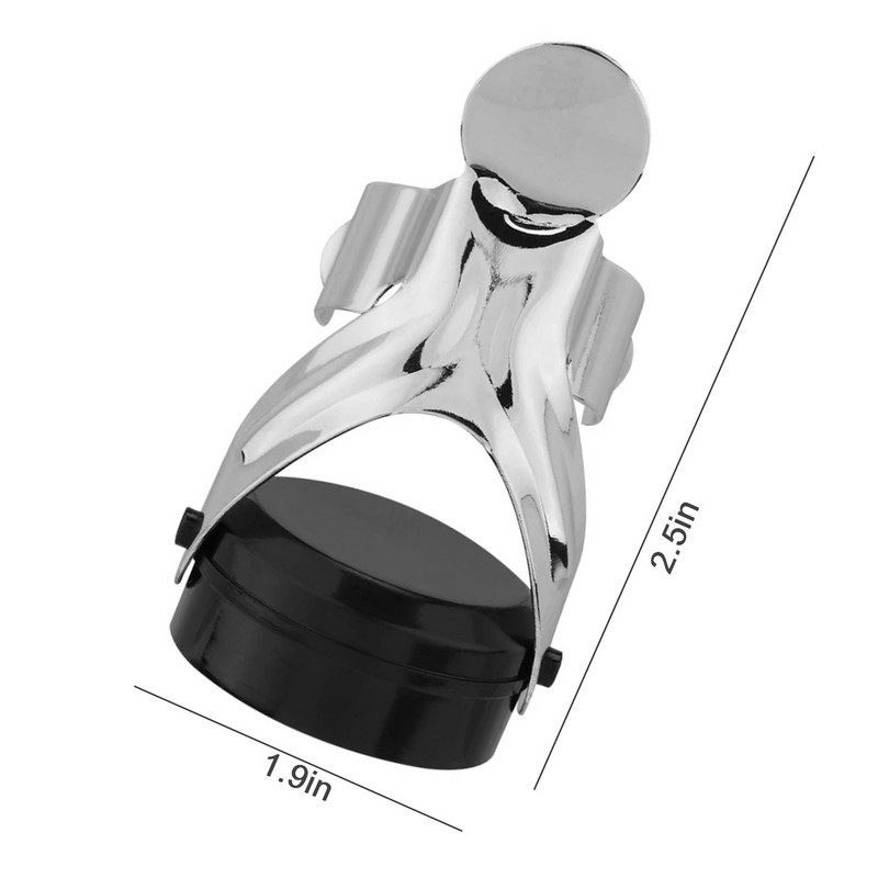 1 бр. Запушалка за шампанско от неръждаема стомана за пенливо вино Champagne Cava Prosecco с вградена помпа под налягане