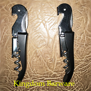 2 БР. Отварачка за бутилка вино от неръждаема стомана Тирбушон с пластмасова дръжка Аксесоари за вино