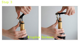 2 БР. Отварачка за бутилка вино от неръждаема стомана Тирбушон с пластмасова дръжка Аксесоари за вино