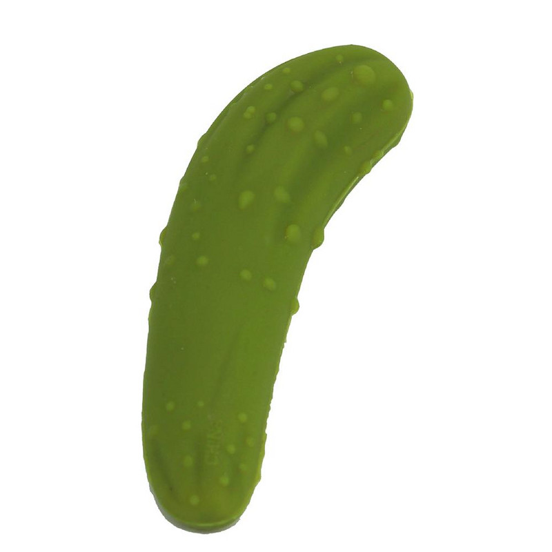 Силиконова запушалка за краставици Коркова запушалка за бутилки Многократно затваряне Червено вино Силиконова коркова тапа Инструменти Бар с формата на краставица Кухненски аксесоар