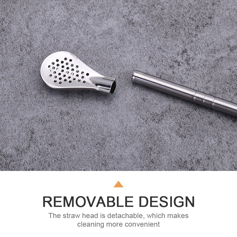 2 buc. Filtru Bombilla detașabil Paie din oțel inoxidabil Paie lingură Filtru de ceai Paie Yerba mate Instrumente de băut reutilizabile Acces la bar