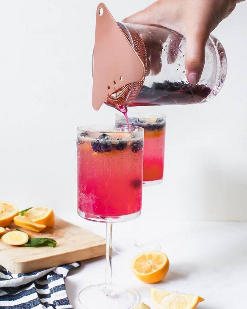 Триъгълна цедка за коктейли Hawthorne Цедка за коктейли - цедка от неръждаема стомана за домашни или професионални бармани