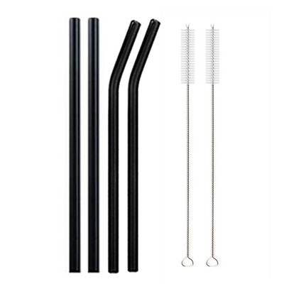 8,5"x8 mm-es újrafelhasználható üvegszívószál-készlet, többszínű üveg egészséges környezetbarát szívószálak koktélturmixhoz