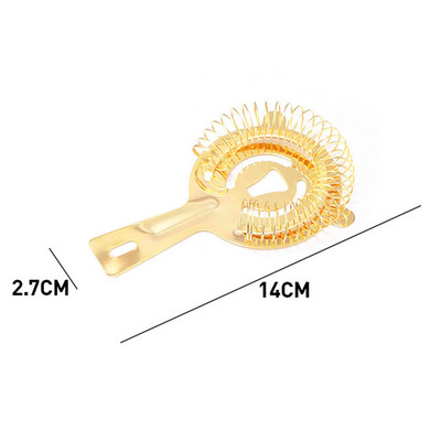 Nerūsējošā tērauda stieņa atsperu kokteiļu sietiņš Bārmenis Julep Vīna dzēriens Ledus kubs Filtra sietiņš Virtuves bārda piederumi