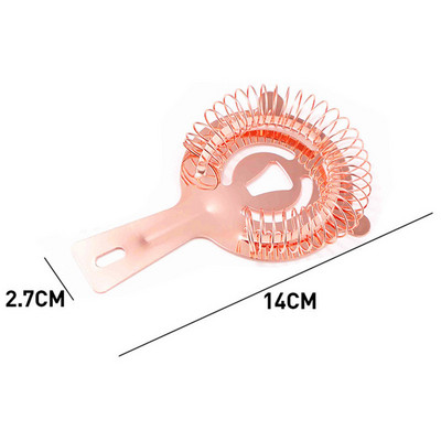 Nerūsējošā tērauda stieņa atsperu kokteiļu sietiņš Bārmenis Julep Vīna dzēriens Ledus kubs Filtra sietiņš Virtuves bārda piederumi