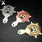 Personality Skull Bar koktélszűrő 304 rozsdamentes acél rézzel bevont arany csapos koktélszűrők bár szerszámok