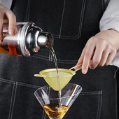 304 nerūdijančio plieno kūginis kokteilių sietelis, puikiai tinkantis sulčių dalelėms pašalinti Julep sietelio kokteilio sietelio įrankis