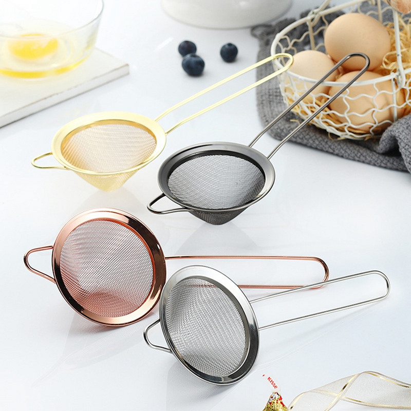 304 nerūdijančio plieno kūginis kokteilių sietelis, puikiai tinkantis sulčių dalelėms pašalinti Julep sietelio kokteilio sietelio įrankis