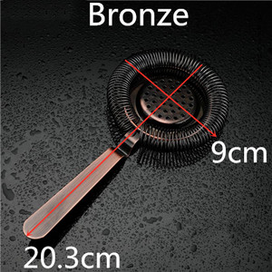 Rúdszűrő Rugós koktélszűrő Rozsdamentes acél Deluxe szűrő Rúdszerszámok Barware
