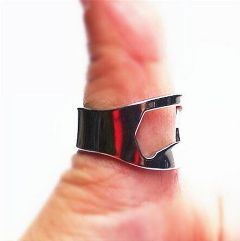 Многофункционална отварачка с форма на пръстен от неръждаема стомана Отварачка за бирени бутилки против наранявания Преносим инструмент за барман