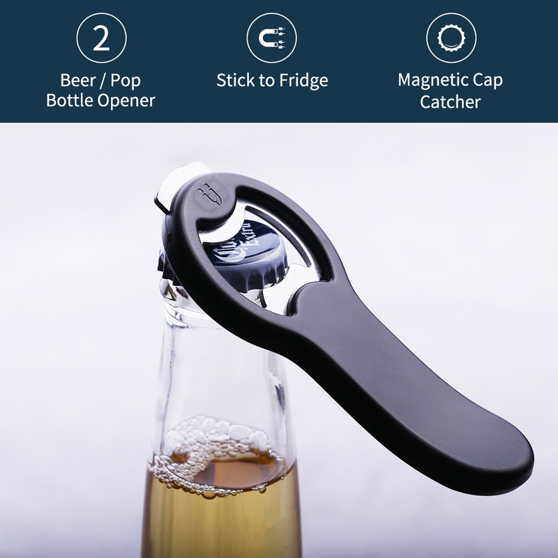 Deschizător magnetic de sticle de bere atașat la frigider stick la deschizători de frigider cu magnet pentru instrument de bucătărie de bar KITCHENDAO