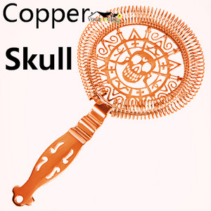 Skull And Mechanical Watch Bar Filtru de cocktail Filtru de gheață Sârmă Băutură amestecată Oțel inoxidabil Barman Barware