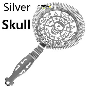 Skull And Mechanical Watch Bar Filtru de cocktail Filtru de gheață Sârmă Băutură amestecată Oțel inoxidabil Barman Barware