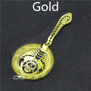 Skull And Mechanical Watch Bar Filtru de cocktail Filtru de gheață Sârmă Băutură amestecată Oțel inoxidabil Barman Barware