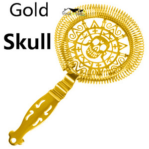 Skull And Mechanical Watch Bar Filtru de cocktail Filtru de gheață Sârmă Băutură amestecată Oțel inoxidabil Barman Barware