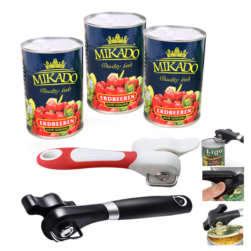 Cuțit din plastic de siguranță pentru cutii Capac tăiat lateral profesional Deschidetor manual cu prindere ușoară Deschizător de conserve acționat manual Instrument de bucătărie