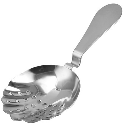 Baro sietelis plaktuvas Shell dizainas Mixologists Priedai Vintage Julep kokteilis Barmeno ledo įrankis namuose nerūdijančio plieno šaukštas