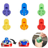 Комплект от 6 бр. Тенекия за газирана напитка Лесна отварачка за консерви Многократно херметични капачки за консерви за бира Газирана напитка Аксесоари за пикник Плажни джаджи Парти инструменти