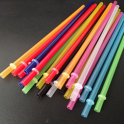 25 τμχ 23cm/27cm Mix Color Rainbow Plastic Straw Δωρεάν επαναχρησιμοποιήσιμα καλαμάκια σκληρού ποτού BPA για βάζα Mason Ποτήρια για πάρτι