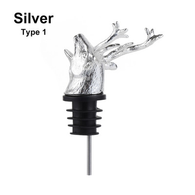 Цинкова сплав Бутилка за наливане на вино Запушалки за бутилки Елен Лос Лъв Глава на бик Бар инструменти Сватбени партита Напитки Аератори за вино Кухненски аксесоари