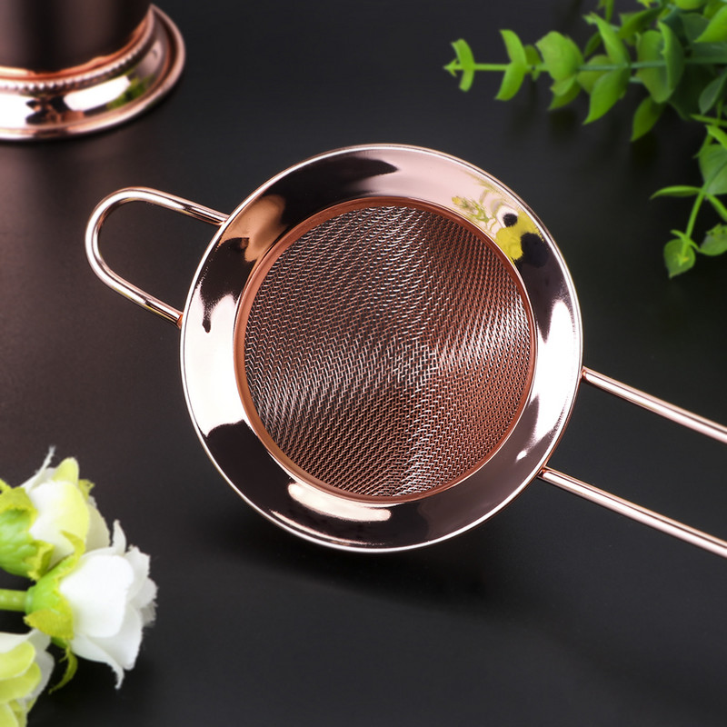 Miltų kiaurasamtis Sifter nerūdijančio plieno vielos smulkaus tinklelio sietelis strypas Įrankiai Kokteilių sietelis Maisto filtras