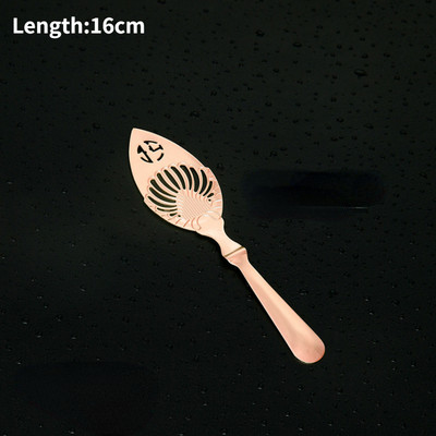 Absinta karotes kokteiļu sietiņš no nerūsējošā tērauda Deluxe sietiņa stieņa instrumenti