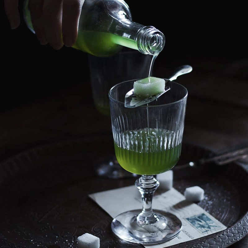 Absinta karotes kokteiļu sietiņš no nerūsējošā tērauda Deluxe sietiņa stieņa instrumenti