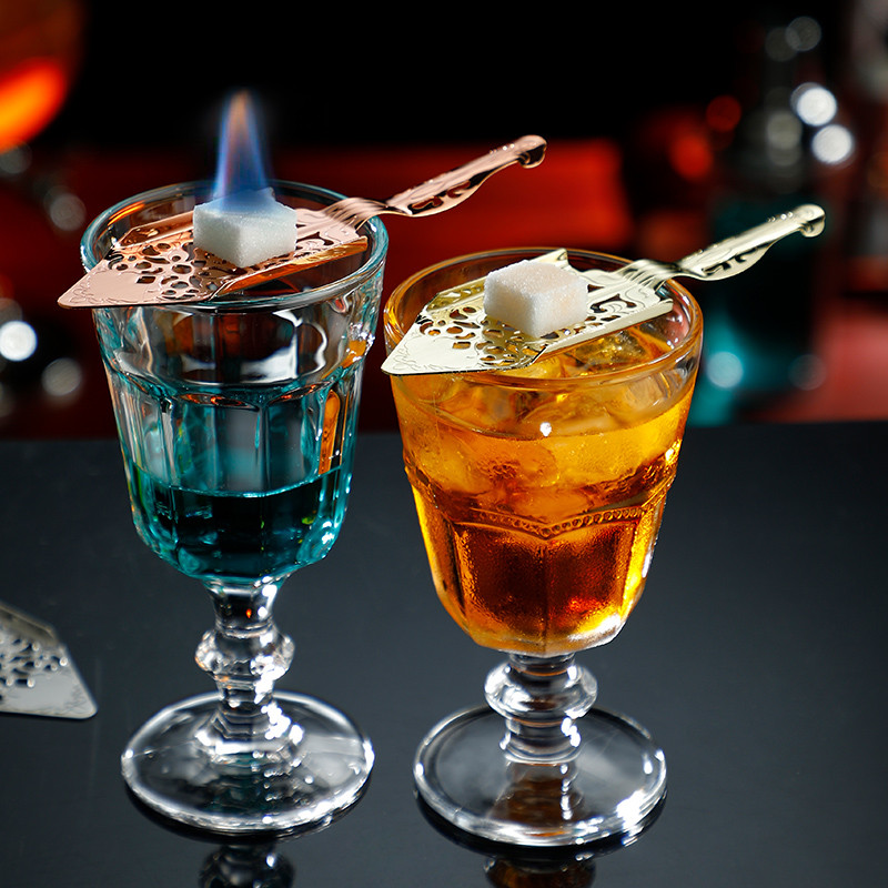 Absinta karotes kokteiļu sietiņš no nerūsējošā tērauda Deluxe sietiņa stieņa instrumenti