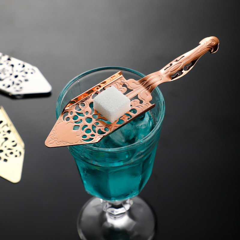 Absinta karotes kokteiļu sietiņš no nerūsējošā tērauda Deluxe sietiņa stieņa instrumenti