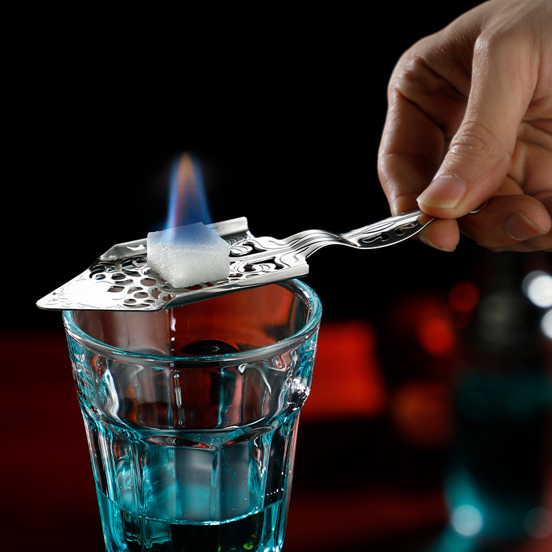 Absinta karotes kokteiļu sietiņš no nerūsējošā tērauda Deluxe sietiņa stieņa instrumenti