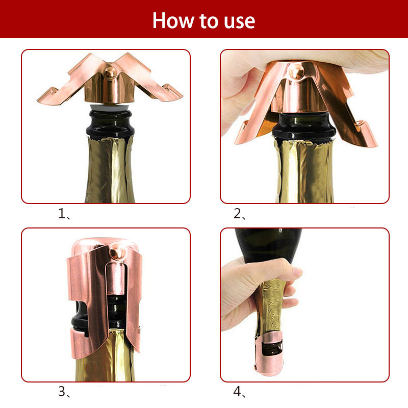 1PC capac de sticla din oțel inoxidabil șampanie, vin roșu, gel de silice, capac de conservare, dop de vin, instrument de bar de bucătărie