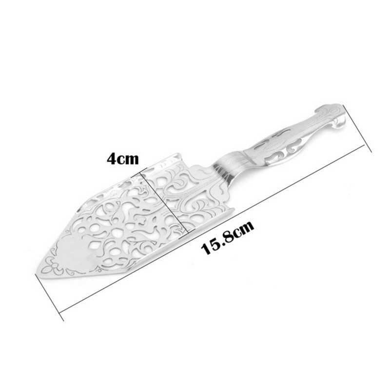 Nerūsējošā tērauda absinta karote kokteiļu bāra trauki, vadu jaukts sietiņš rūgtuma lāpstiņa Absinta kauss dzērienu izstrādājumi karote filtra karote