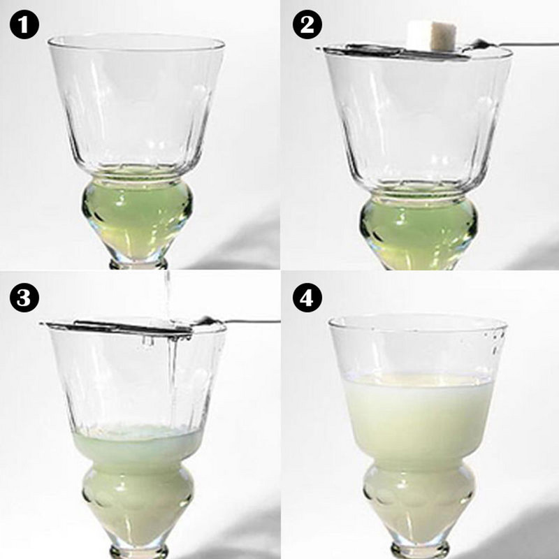 Nerūsējošā tērauda absinta karote kokteiļu bāra trauki, vadu jaukts sietiņš rūgtuma lāpstiņa Absinta kauss dzērienu izstrādājumi karote filtra karote