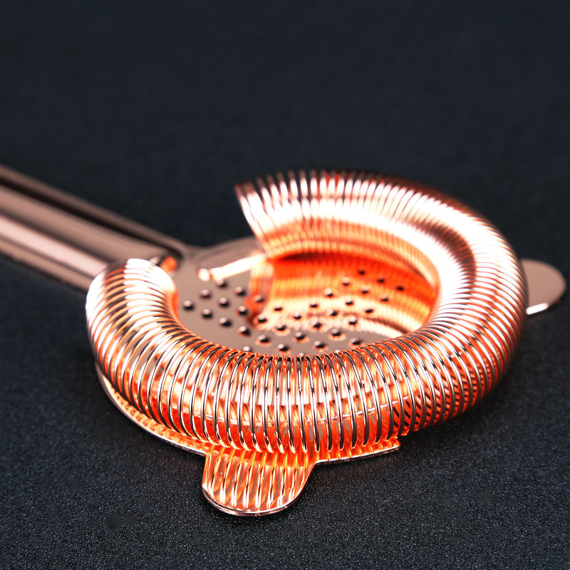 Baro kokteilių sietelis Variu dengtas paauksuotas naujas ledo koštuvas baro įrankis Sidabrinė/vari/auksinė skardinė