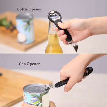 Отварачка за бутилки с магнитна капачка 2 в 1 уловител, прикрепен към хладилника за лесно съхранение Отварачка за бира от KITCHENDAO