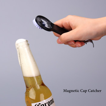 Ανοιχτήρι μπουκαλιών με μαγνητικό καπάκι 2 σε 1 λαβή που προσαρτάται στο ψυγείο για εύκολη αποθήκευση Ανοιχτήρι μπύρας από την KITCHENDAO
