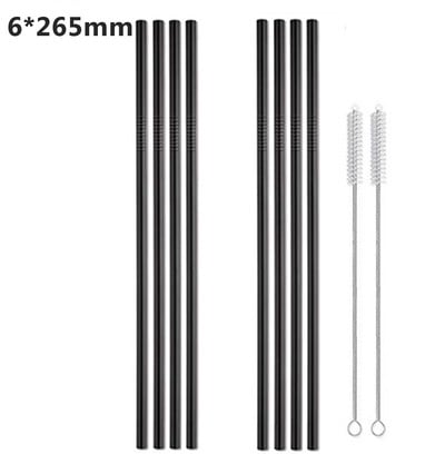 10,5-инчови сламки от неръждаема стомана 304 Метални сламки Екологични сламки за многократна употреба за чаши 30 Oz и 20 Oz Yeti Подходящи за съдомиялна машина