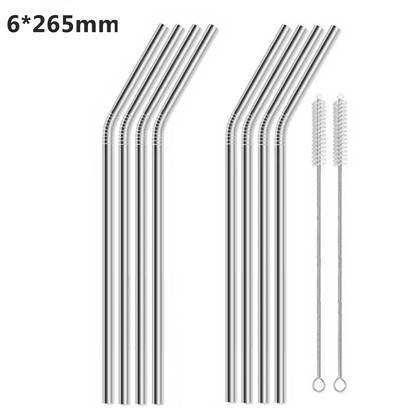 10,5-инчови сламки от неръждаема стомана 304 Метални сламки Екологични сламки за многократна употреба за чаши 30 Oz и 20 Oz Yeti Подходящи за съдомиялна машина