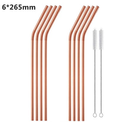 10,5-инчови сламки от неръждаема стомана 304 Метални сламки Екологични сламки за многократна употреба за чаши 30 Oz и 20 Oz Yeti Подходящи за съдомиялна машина