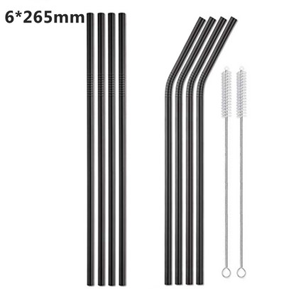 10,5-инчови сламки от неръждаема стомана 304 Метални сламки Екологични сламки за многократна употреба за чаши 30 Oz и 20 Oz Yeti Подходящи за съдомиялна машина