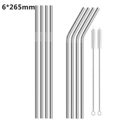 10,5-инчови сламки от неръждаема стомана 304 Метални сламки Екологични сламки за многократна употреба за чаши 30 Oz и 20 Oz Yeti Подходящи за съдомиялна машина