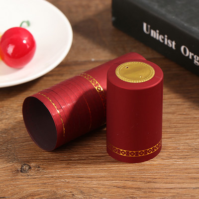 10kom termoskupljajuće kapsule za boce vina Brtvljenje poklopca za grijanje crnog vina Stezljive kapice za zrak hermetički skupljajuće folije Potrepštine za kućne barove