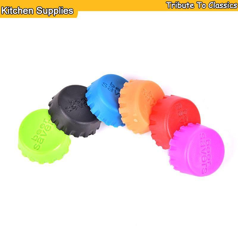 6/10 бр. Покритие за бира, капак за газирана напитка, капак за вино, запушалка за кухненски бар, мек силикон, нетоксични силиконови капачки за бутилки за многократна употреба