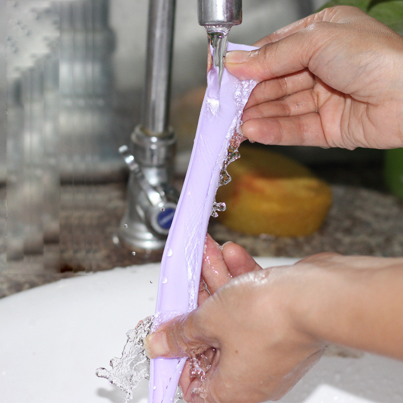 6 бр./компл. Силиконови сламки за многократна употреба, отворени с щракване